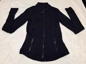 Lululemon Black Define Jacket Full Zip yoga size 6